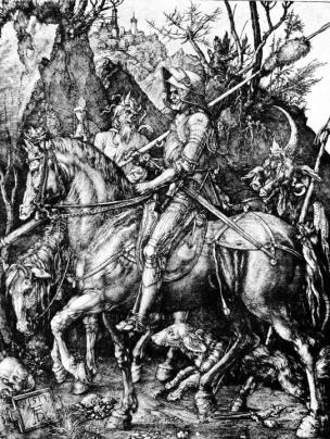Albrecht Dürer: Jezdec (1513) Albrecht Dürer: Jezdec (1513)