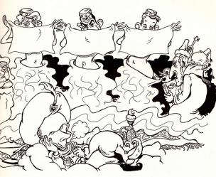 Karikatura, objavljena v Dnevniku in knjigi Na dvoru (DZS, 2001) Karikatura, objavljena v Dnevniku in knjigi Na dvoru (DZS, 2001)