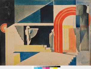 Avgust Černigoj: Skica za scenografijo, okoli 1926 Avgust Černigoj: Skica za scenografijo, okoli 1926
