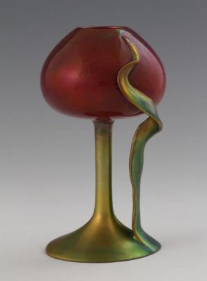 Kelih tulipan, 1898, kamnita posoda, tehnika eozin (Zsolnay)