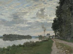 Promenada v Argenteuilu, 1872, olje/platno, 53 cm x 74 cm, zasebna zbirka