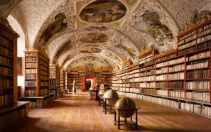 Knjižnica v samostanu Strahov v Pragi 
