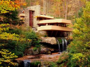 Fallingwater house arhitekta Franka Lloyda Wrighta iz l. 1937 