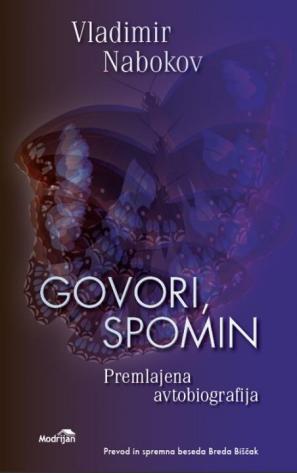 Vladimir Nabokov: Govori, spomin, naslovnica