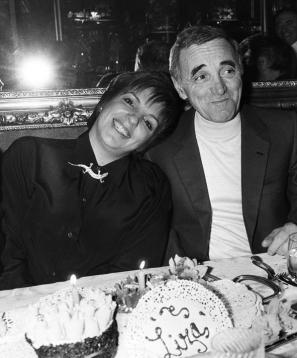 Liza Minnelli in Charles Aznavour, april 1986