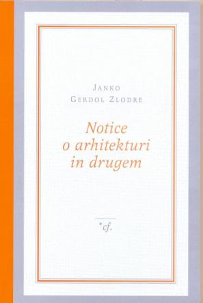 Naslovnica knjige Notice o arhitekturi in drugem